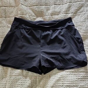 Women's Black Athletic/swim Shorts